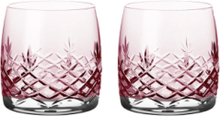 Crispy Topaz Aqua Vandglas Home Tableware Glass Drinking Glass Pink Frederik Bagger