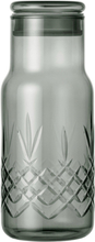 Crispy Dark Bottle Small Glasflaske Home Tableware Jugs & Carafes Water Carafes & Jugs Grey Frederik Bagger