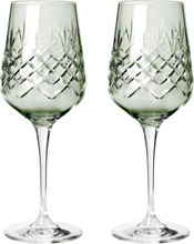 Crispy Emerald Monsieur Rødvinsglas Home Tableware Glass Wine Glass Green Frederik Bagger