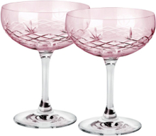 Crispy Topaz Gatsby Champagneglas Home Tableware Glass Champagne Glass Pink Frederik Bagger