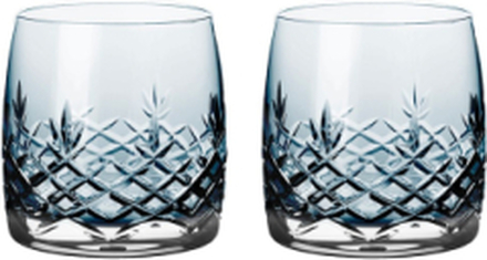 Crispy Sapphire Aqua - 2 Pcs. Home Tableware Glass Drinking Glass Blue Frederik Bagger
