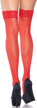 Leg Avenue Sheer Backseam Stockings Red O/S Sukkahousut