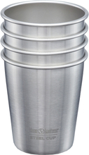 Klean Kanteen - Steel cup kopp 296 ml 4 stk børstet stål