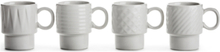 Coffee & More, Espresso 4-Pack Home Tableware Cups & Mugs Espresso Cups White Sagaform