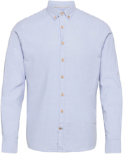 Dean Diego Cotton Shirt Skjorte Uformell Blå Kronstadt*Betinget Tilbud