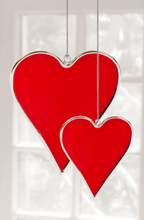 Hadeland Glassverk Tiffany Hjerte 2pk Rød