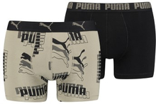 Puma 2P Logo Print Boxer Sand bomuld Medium Herre