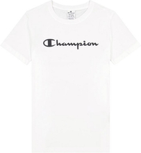Kortærmet T-shirt til Kvinder Champion Big Script Logo Hvid M