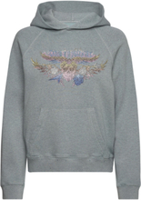 Georgy Mo Concert Tdm Wings St Designers Sweatshirts & Hoodies Hoodies Grey Zadig & Voltaire