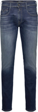Anbass Trousers Slim Hyperflex Dust Bottoms Jeans Slim Blue Replay