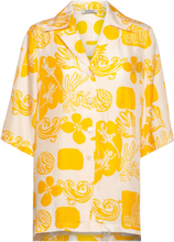 Rodebjer Formentera Designers Shirts Short-sleeved Yellow RODEBJER