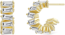 Rey Creoles Gold Accessories Jewellery Earrings Hoops Gold Edblad