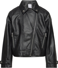Jacket Biker Outerwear Jackets & Coats Leather Jacket Black Lindex