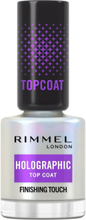 Rimmel Top Coat Top Coat Holographic Beauty Women Nails Base & Top Coat Nude Rimmel