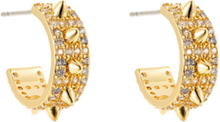 Peak Crystal Large Earring Accessories Jewellery Earrings Hoops Gold By Jolima