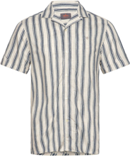 Printed Short Sleeve Shirt Designers Shirts Short-sleeved Blue Morris