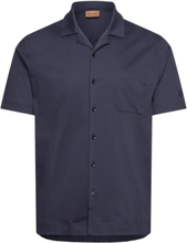 Mmgmarco Cuban Ss Shirt Tops Shirts Short-sleeved Blue Mos Mosh Gallery