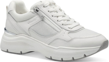 Women Lace-Up Low-top Sneakers White Tamaris