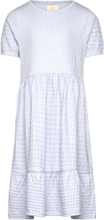 Dress Ss Structure Dresses & Skirts Dresses Casual Dresses Short-sleeved Casual Dresses Blue Creamie