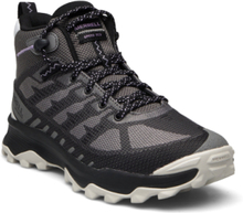 "Women's Speed Eco Mid Wp - Charcoal/Orchid Shoes Sport Shoes Outdoor/hiking Shoes Black Merrell"