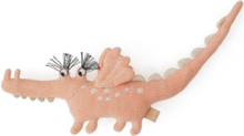 Darling Rattle - Baby Yoshi Crocodile Toys Soft Toys Stuffed Animals Rosa OYOY MINI*Betinget Tilbud