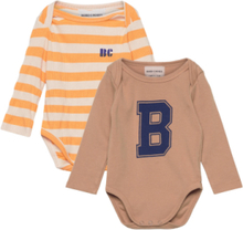 Baby Yellow Stripes Body Pack Bodies Long-sleeved Yellow Bobo Choses