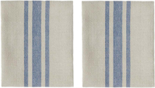 "Linu Napkin - Pack Of 2 Home Textiles Kitchen Textiles Napkins Cloth Napkins Blue OYOY Living Design"