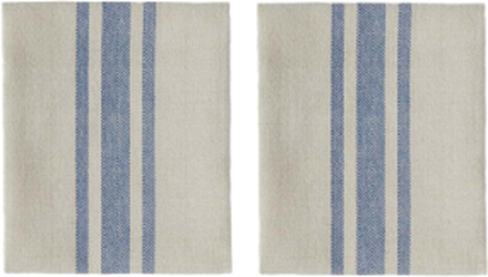 Linu Napkin - Pack Of 2 Home Textiles Kitchen Textiles Napkins Cloth Napkins Blue OYOY Living Design
