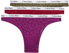 Calvin Klein Brazilian 3-Pack 6VY INTENSE PLUM/RED S