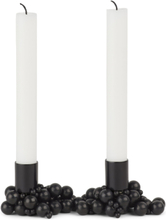 "Molekyl Candlelight 2 Home Decoration Candlesticks & Tealight Holders Black Gejst"
