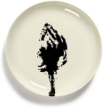 Plate S White Artichoke Black Feast By Ottolenghi Set/2 Home Tableware Plates Small Plates Multi/patterned Serax