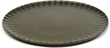 Plate Xl Green Inku By Sergio Herman Set/4 Home Tableware Plates Dinner Plates Green Serax