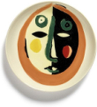 Plate Xs Face 1 Feast By Ottolenghi Set/4 Home Tableware Plates Small Plates Multi/patterned Serax