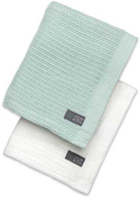 Vinter & Bloom Soft Grid Eko Gallerfilt 2-pack (Bright White/Sage Green)