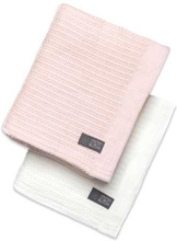 Vinter & Bloom Soft Grid Eko Gallerfilt 2-pack (Bright White/Baby Pink)