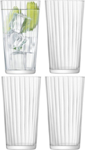 Gio Line Juice Glass Set 4 Home Tableware Glass Drinking Glass Nude LSA International