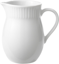 "Relief Milk Jug White Porcelain Home Tableware Jugs & Carafes Milk Jugs White Aida"