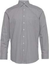 Business Kent Tops Shirts Casual Grey Seidensticker