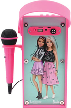 LEXIBOOK Barbie bærbar Bluetooth®-højttaler med mikrofon og flotte lyseffekter