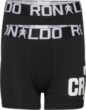 Cr7 Boys Trunk 2-Pack Night & Underwear Underwear Underpants Black CR7