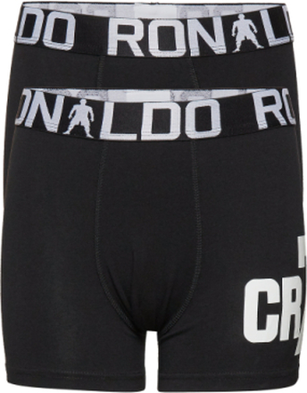 Cr7 Boys Trunk 2-Pack Night & Underwear Underwear Underpants Svart CR7*Betinget Tilbud