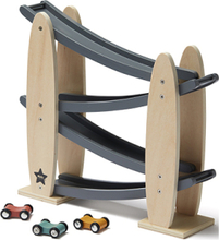 Car Track Natural/Grey Aiden Toys Toy Cars & Vehicles Race Tracks Grå Kid's Concept*Betinget Tilbud