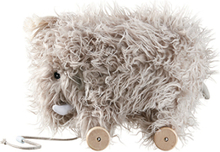 Pull Along Mammoth Neo Toys Baby Toys Pull Along Toys Grå Kid's Concept*Betinget Tilbud