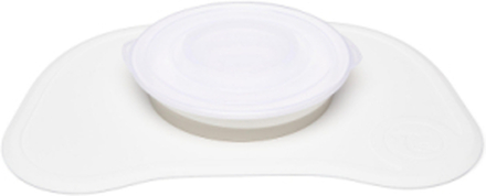 Twistshake Click Mat + Plate 6+M Pastel Green Home Meal Time Plates & Bowls Plates Hvit Twistshake*Betinget Tilbud