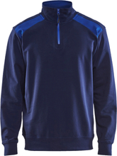 Sweatshirt half zip Marineblå/
