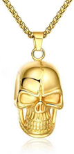 Golden skull halskæde