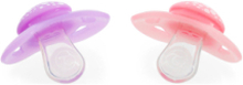 Twistshake 2X Pacifier 0-6M Pastel Pink Purple Baby & Maternity Pacifiers & Accessories Pacifiers Rosa Twistshake*Betinget Tilbud