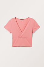 Cropped Fitted Modal Top - Pink