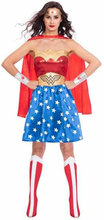 Maskeraddräkt vuxna DC Comics Wonder Woman 5 Delar - L
