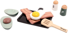 Eggs And Bacon Tray Toys Toy Kitchen & Accessories Toy Food & Cakes Multi/mønstret Magni Toys*Betinget Tilbud